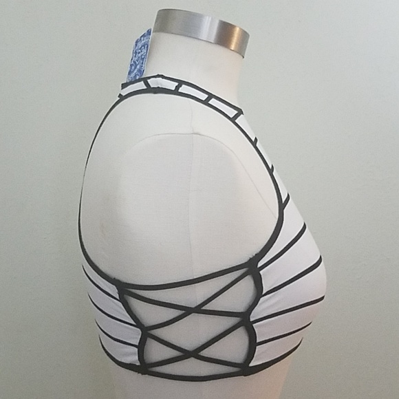 🆕 Free People Crisscrossing Racerback Bralette - Picture 4 of 8